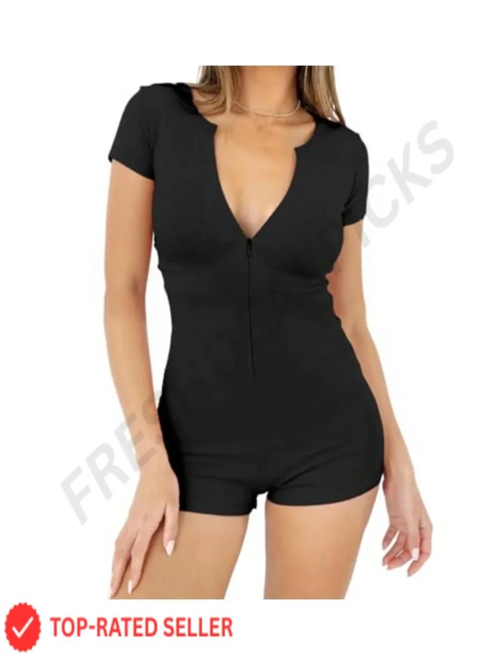 Women's Sleeveless Romper Jumpsuit Bodycon Ruched Clubwear